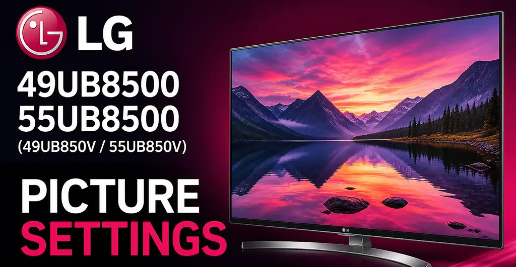 settings for LG 49UB8500