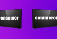 Televisores para el hogar y televisores comerciales, diferencias y características