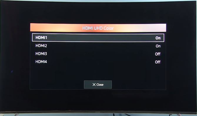 ajuste HDR TV samsung 4k