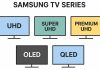 Series de televisores Samsung, UHD, Super UHD, Premium UHD, OLED, QLED