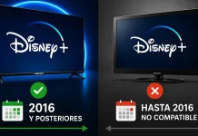 Lista de televisores Samsung compatibles con Disney+