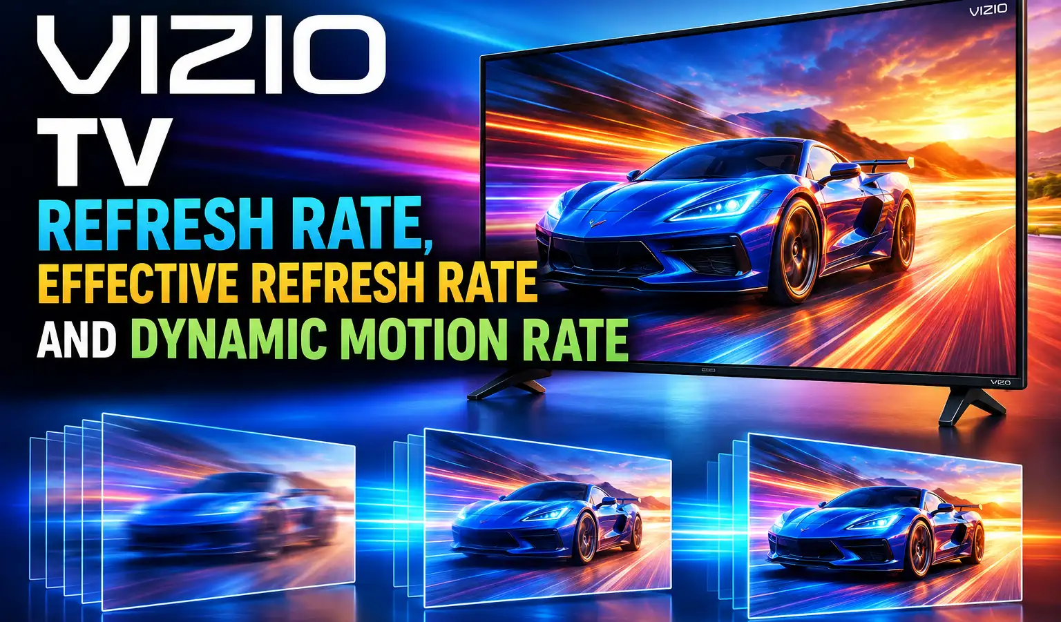 Vizio TV Refresh Rate, Effective Refresh Rate and Dynamic Motion Rate