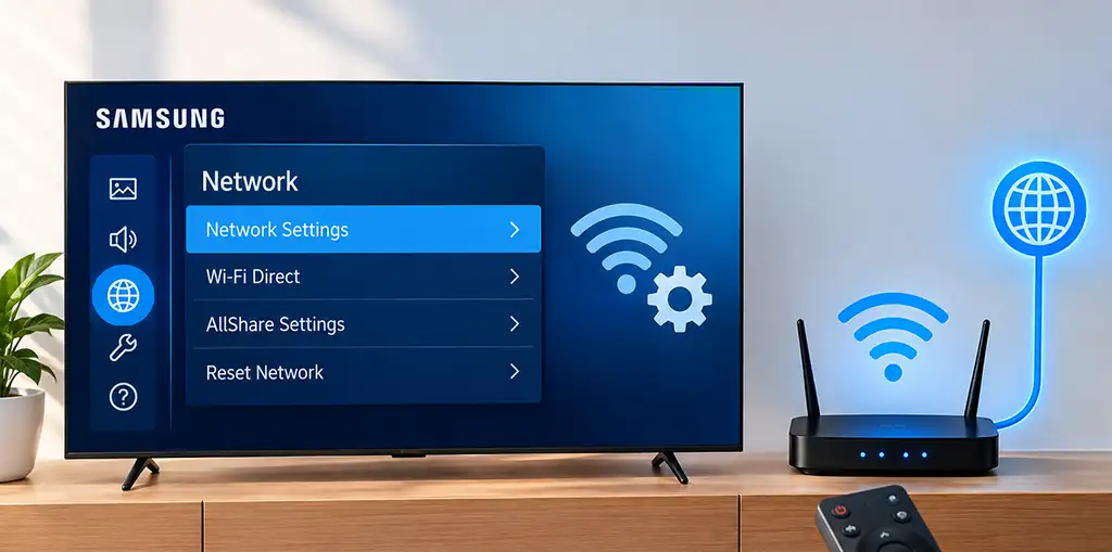 How to change network configuration on your Samsung TV