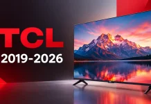Gamas de televisores TCL por año, series de 2019 a 2026